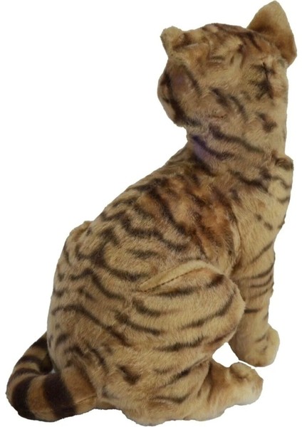 Miyavlayan Oturan Gerçek Görünümlü Peluş Tekir Kedi 27 cm 62441 fiyatları