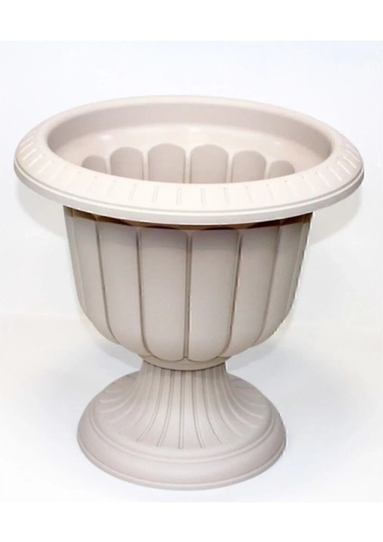 Litaetrend 9,8 Litre Nergis Ayaklı Saksı Kırık Beyaz ROYALEKS-N001