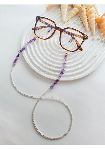 Ametist Taşlı Kadın Gözlük Ipi fiyatları