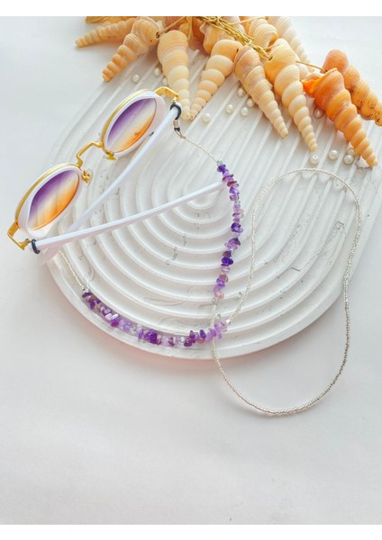 Ametist Taşlı Kadın Gözlük Ipi indirimleri