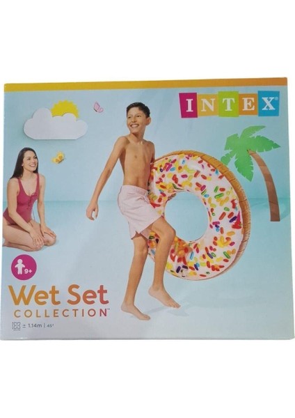 56263NP Wet Set Collection Donut Desenli Simit 114 cm modelleri