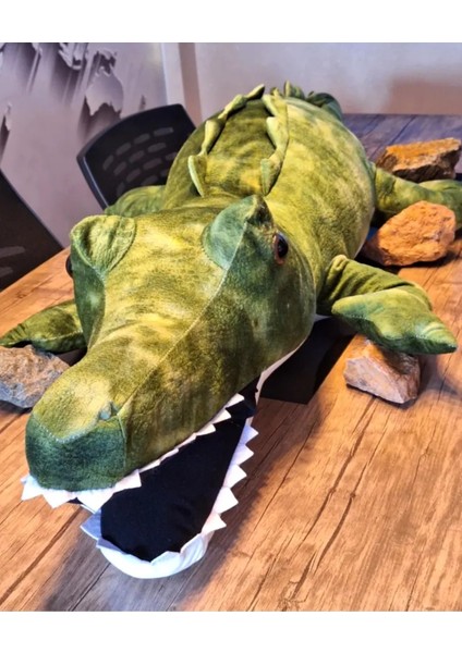 Vahşi Timsah 1 Metre Peluş Oyuncak Uyku ve Oyun Arkadaşı Safari fiyatları