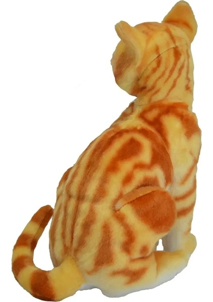 Miyavlayan Oturan Gerçek Görünümlü Peluş Sarman Kedi 27 cm 62441 fiyatları