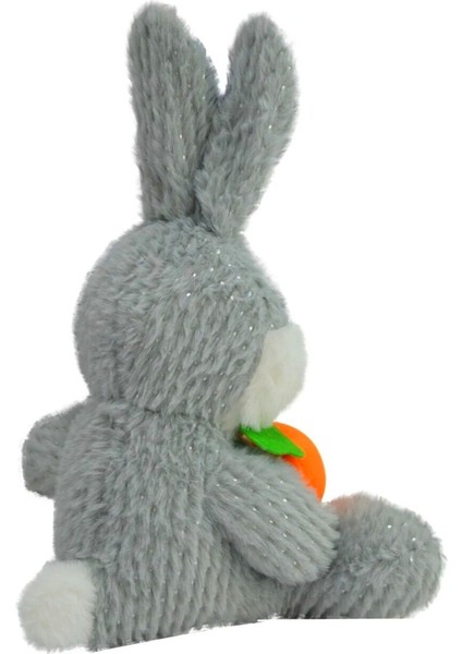 Peluş Havuçlu Tavşan 25 cm Gri fiyatları