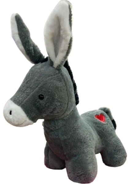 Sevimli Kalpli Peluş Eşek 35 cm Halley Uyku ve Oyun Arkadaşı Özür Eşşek