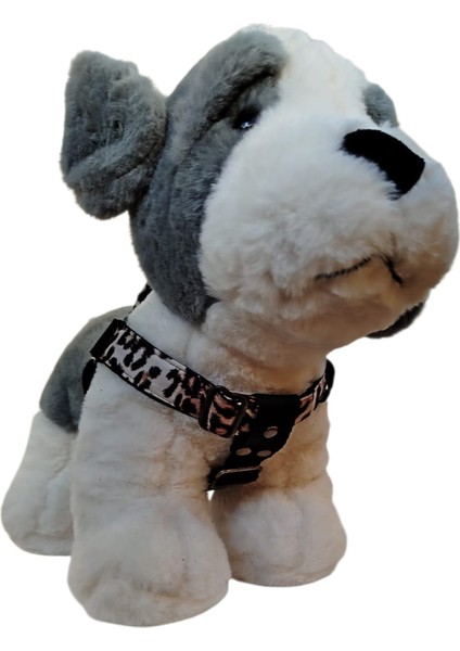 Köpek göğüs tasması minik ırk leopar desen saten kumaş kolon genişlik:2,5cm göğüs ölçüsü:30-50cm ayarlamalı dog harness GT4-8 indirimleri