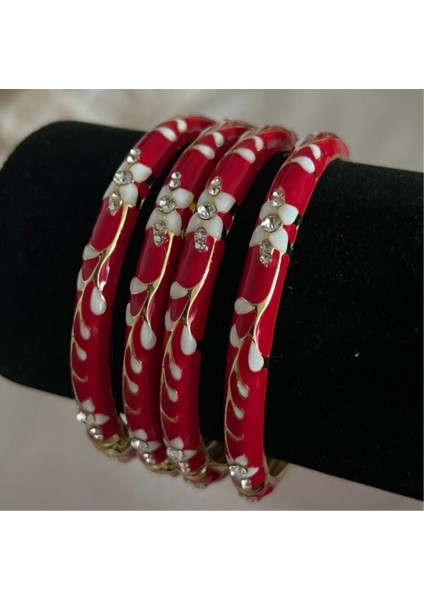 Mineli Kelepçe Model Renkli Taşlı Bileklik