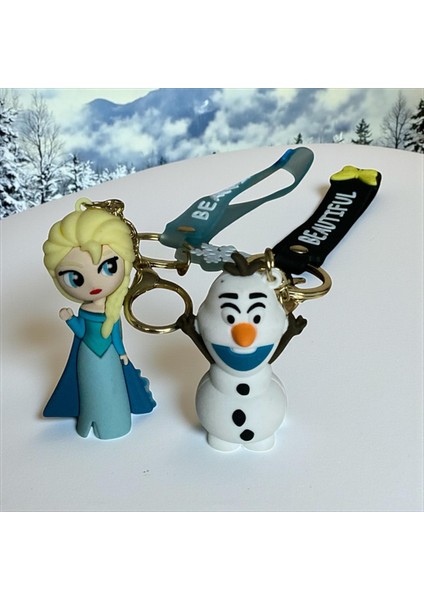 Elsa & Olaf Figürlü Anahtarlık ve Çanta Süsü modelleri