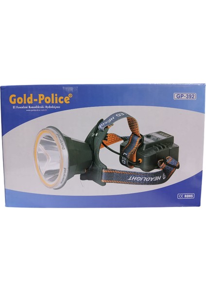 GP-392 Şarjlı Kafa Lambası | 2000 Lümen – 3 Mod – Zoom – Ayarlanabilir fiyatları