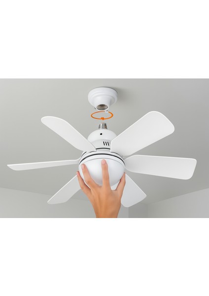 Fanlı Tavan Lambası 42cm Uzaktan Kumanda 3 Renk Ayarlı fiyatları