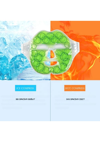 Salatalık Desenli Soğuk Sıcak Jel Yüz Maskesi Buz Rahatlatıcı Kozmetik Yüz Yogası Maske modelleri