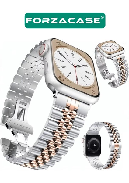 Apple Watch Se 3 40MM ile Uyumlu Rolex Tasarım Metal Kordon Kayış - FC879 modelleri