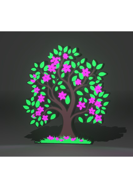 LED Işıklı Sanatsal Yaşam Ağacı