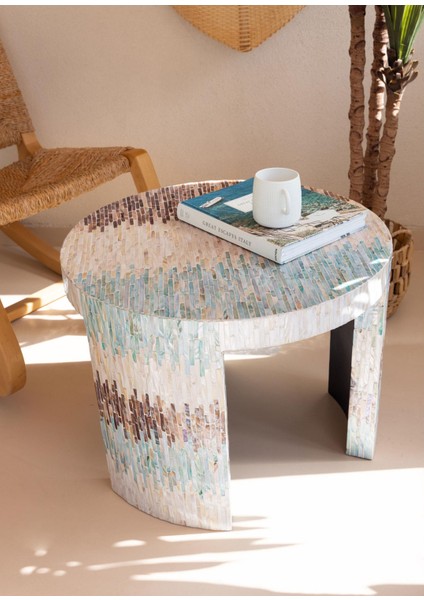 Sedef Tabure Yan Sehpa 66X48 cm TLC0119 fırsatları