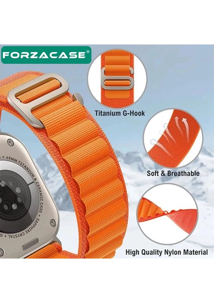Apple Watch Ultra 3 49MM ile Uyumlu Uyumlu Kancalı Kumaş Kordon Kayış - FC269 fiyatları