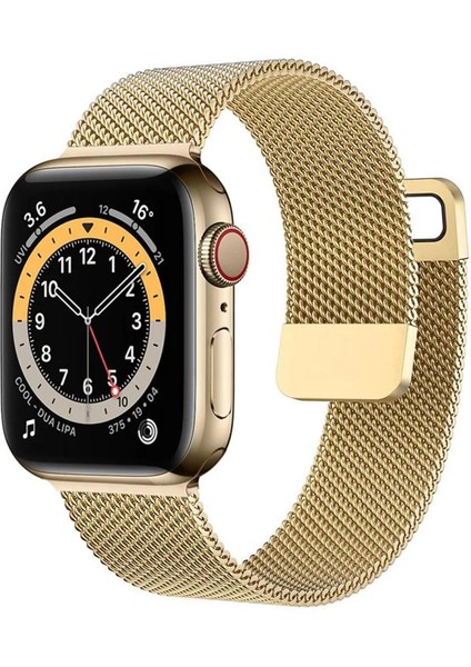 Apple Watch 11 46MM ile Uyumlu Metal Mıknatıslı Kordon Kayış - FC157