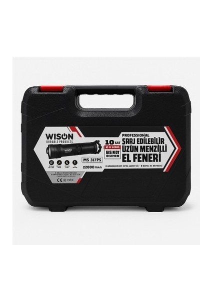 WS-1175 Profesyonel Şarjlı El Feneri | 5500 Lümen – 60W – 22000MAH – 3 Mod – USB Şarj – Uzun Menzil fiyatları