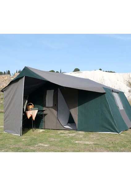 3 + 1 Mutfaklı Kamp Çadırı Orman Barınak Depo Şantiye 8-10 Kişilk Çadırlar