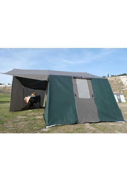 3 + 1 Mutfaklı Kamp Çadırı Orman Barınak Depo Şantiye 8-10 Kişilk Çadırlar modelleri