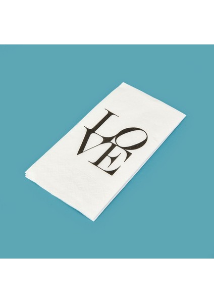 Kitchen 25'li Love Desen Peçete - Beyaz - 16X8 cm fiyatları