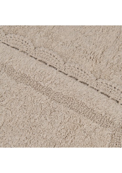 Soft Lace 2'li Banyo Paspası - Bej - 40X60 cm + 60X90 cm modelleri