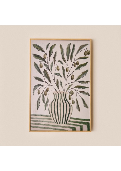 Deco Green Culture Olive Kanvas Tablo - Yeşil - 90X60 cm fiyatları