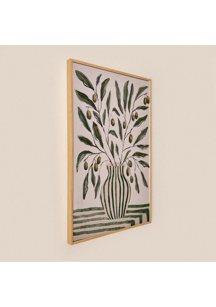 Deco Green Culture Olive Kanvas Tablo - Yeşil - 90X60 cm modelleri