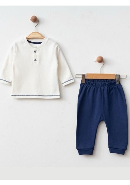 3’lü Organik Uzay Desenli Bebek Eşofman Takımı modelleri