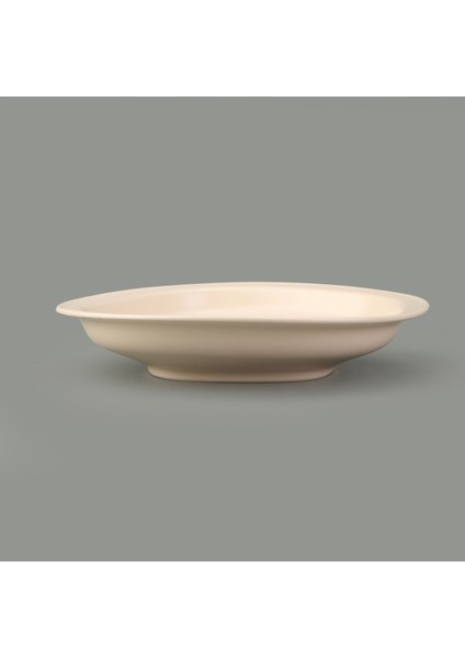 Kitchen Bloom Çukur Yemek Tabağı - Krem - 23 cm modelleri