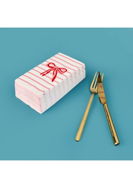 Kitchen 25'li Kurdele Desen Peçete - Beyaz - 16X8 cm modelleri