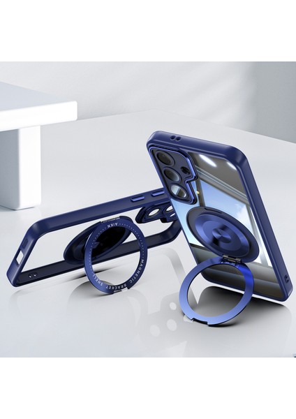 Samsung Galaxy S25 Için Hibrit Pc + Tpu Kasa, Manyetik Braket Mavi (Yurt Dışından) fiyatları