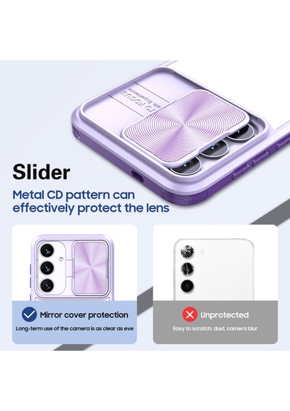 Samsung Galaxy S25 Için Şeffaf Tpu Telefon Kılıfı, Kamera Kapağı Içerir Mor (Yurt Dışından) indirimleri