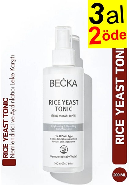 Rice Yeast Tonic, Beyazlatıcı, Aydınlatıcı ve Pirinç Mayası Tonik 200 ml