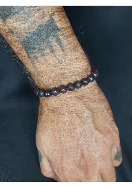 Mryart Kızıl Kaplan Gözü Doğaltaş Bileklik Tarz Ürün Unisex modelleri