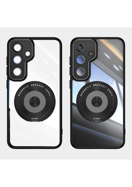 Samsung Galaxy S25+ Için Hibrit Pc + Tpu Kasa, Manyetik Braket Siyah (Yurt Dışından) fiyatları