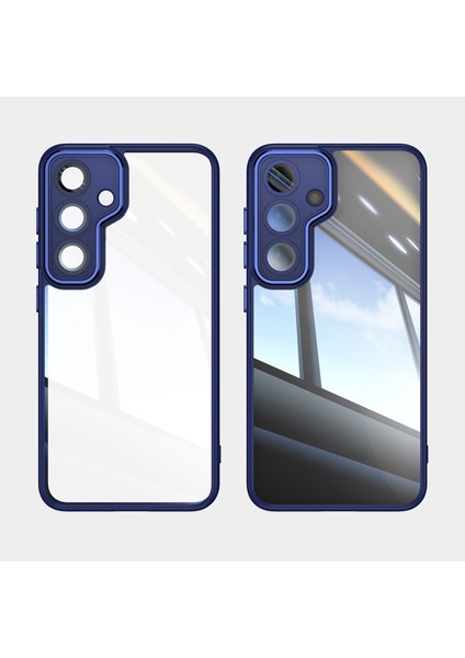 Samsung Galaxy S25 Için Hibrit Şeffaf Kristal Pc + Tpu Kasa Mavi (Yurt Dışından) fiyatları
