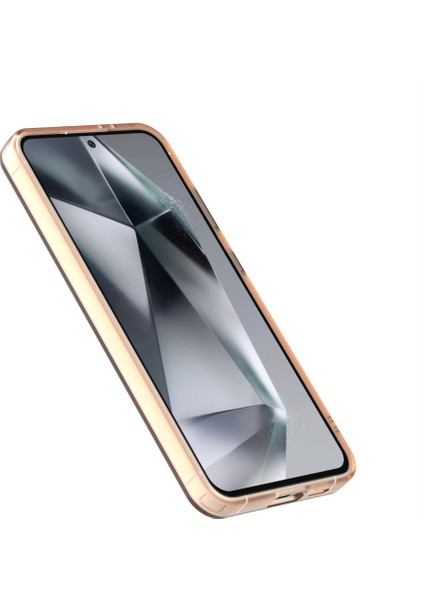 Samsung Galaxy S25 Için Mat Şeffaf Telefon Kılıfı, Manyetik Halka ve Magsafe Uyumlu Turuncu (Yurt Dışından) modelleri