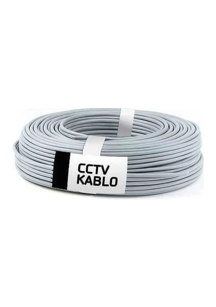 250 Metre Kaliteli 2+1 - 0.50 mm Cctv Güvenlik Kamera Kablosu