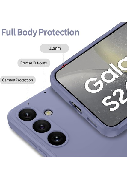 Samsung Galaxy S25 Için Ince Silikon Telefon Kılıfı Gri (Yurt Dışından) modelleri