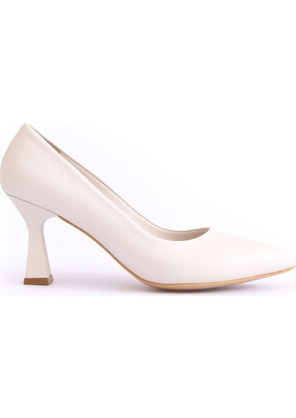 Hakiki Deri Topuklu Kadın Ayakkabısı 25NE780