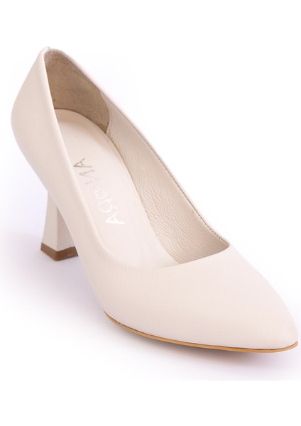 Hakiki Deri Topuklu Kadın Ayakkabısı 25NE780 fiyatları