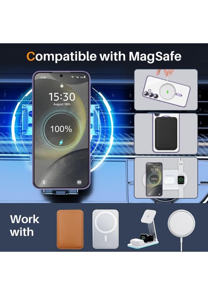 Samsung Galaxy S24 Fe Için Manyetik Şeffaf Telefon Kılıfı, Lens Koruma Kapağı Mor (Yurt Dışından) fırsatları