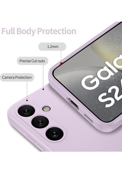 Samsung Galaxy S25+ Için Ince Silikon Telefon Kılıfı Mor (Yurt Dışından) modelleri