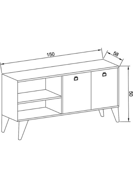 Mia Moon 150 cm Tv Sehpası fırsatları