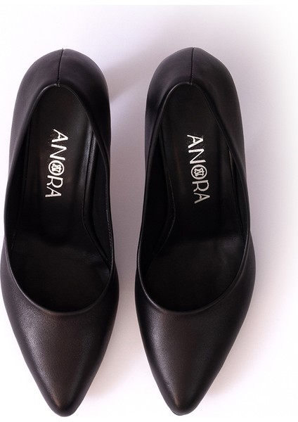 Hakiki Deri Topuklu Kadın Ayakkabısı 25NE780 fırsatları