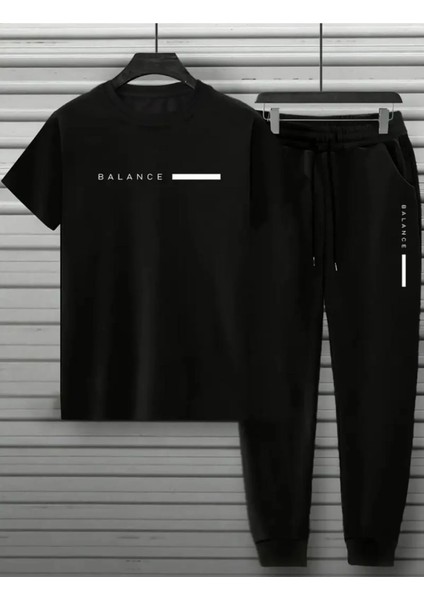 Balance Baskılı Oversize Tshirt- Eşofman Takımı Unısex/ Kadın Erkek