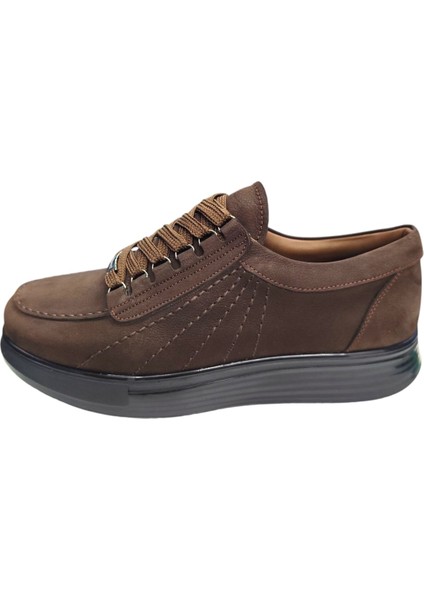 Kingshoes Kahve Nubuk Erkek Ayakkabı