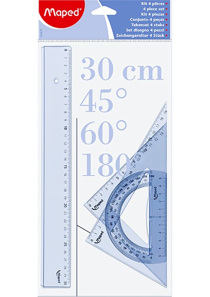 242830 Cetvel Düz Kristal Eko Set 4lü 30CM fiyatları