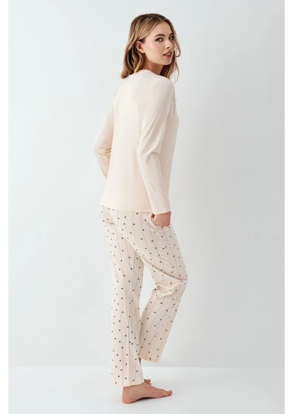 3434-S Kadın Uzun Kol Pijama Takım indirimleri