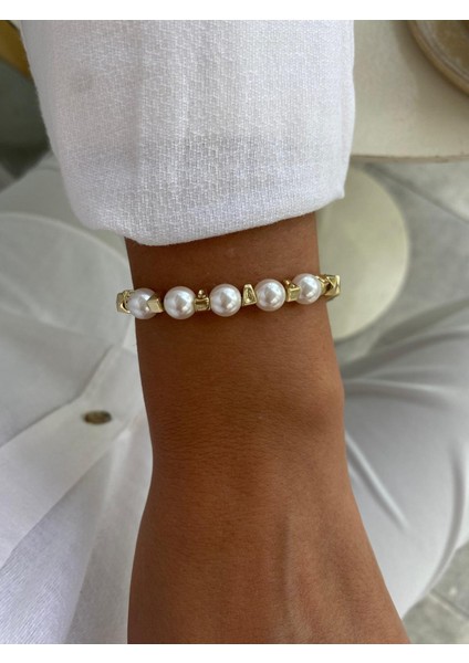 Xuping 14K Incili Küp Model Gold Bileklik modelleri